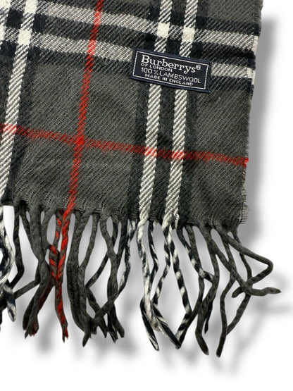 Burberry Schal – Grau – 100 % Lammwolle