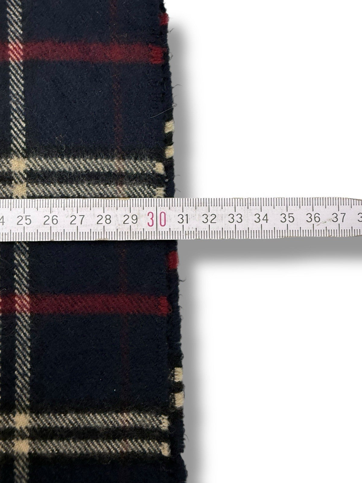 Burberry Schal – Dunkelblau/Marine – 100 % Lammwolle