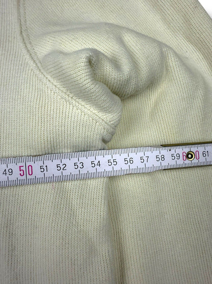 Ralph Lauren Sweater – Weiß – Größe M – Feinstrick Quarter ZIP Pullover 