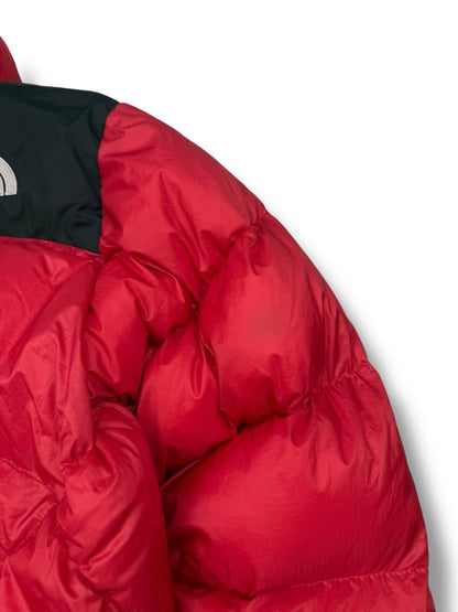 The North Face Puffer Jacket – Rot/Schwarz – Größe S (Label 90) – 800 Fill
