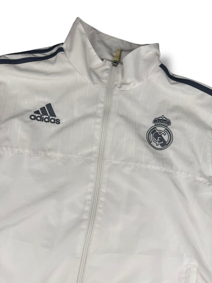 Adidas x Real Madrid – Tracksuit – Weiß/Grau – Größe L (Baggy Fit)
