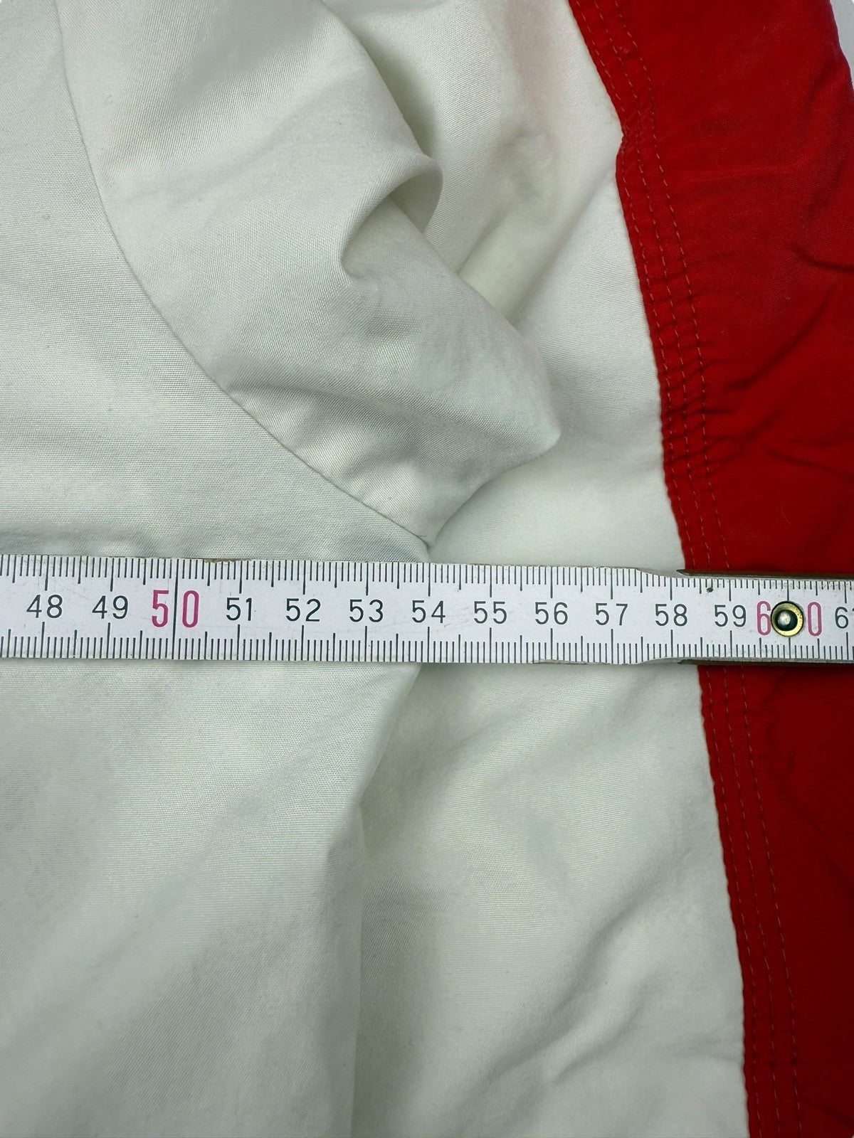 Nike Quarter Zip – Weiß-Rot – Größe S