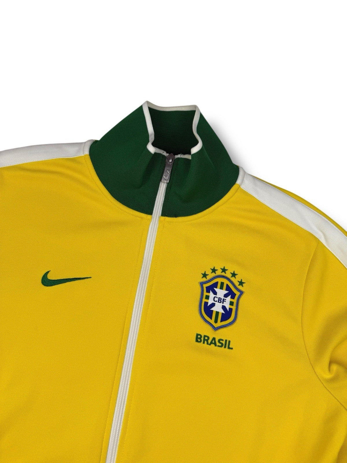 Nike Track Jacket – Brasilien – Gelb/Weiß – Größe M