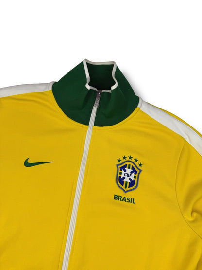 Nike Track Jacket – Brasilien – Gelb/Weiß – Größe M