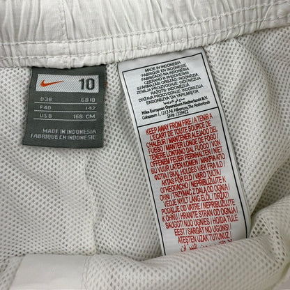 Nike Track Pants – Weiß – EU 38 (fällt wie Damen M) – Open Leg – Baggy Fit