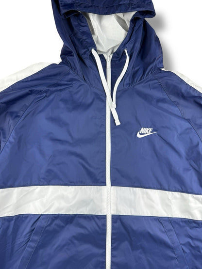 Nike – Nylon Tracksuit – Blau/Weiß – Größe L – Baggy Fit