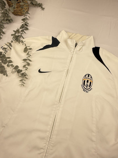 Nike – Juventus Turin Vintage Jacke – Weiß/Schwarz – Größe M