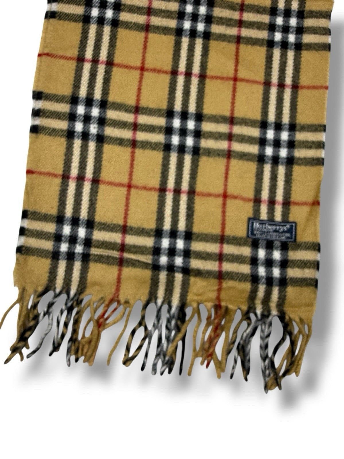 Burberry Schal – Beige – Classic Check – 100 % Lammwolle