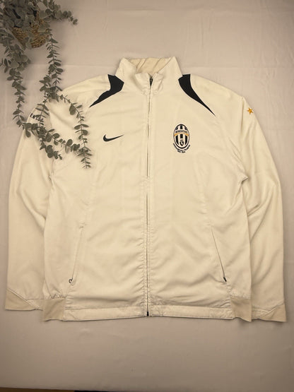 Nike – Juventus Turin Vintage Jacke – Weiß/Schwarz – Größe M