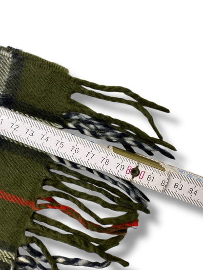 Burberry Schal – Grün – 100 % Lammwolle (Top erhalten)