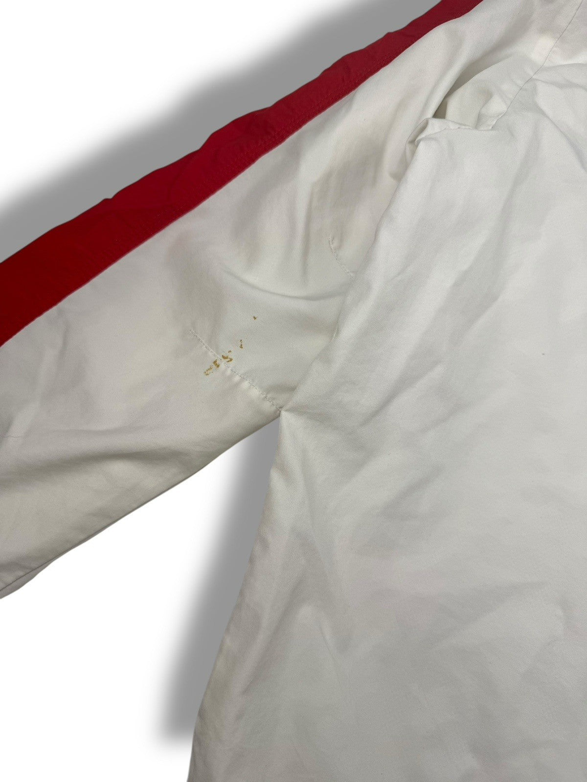 Nike Quarter Zip – Weiß-Rot – Größe S