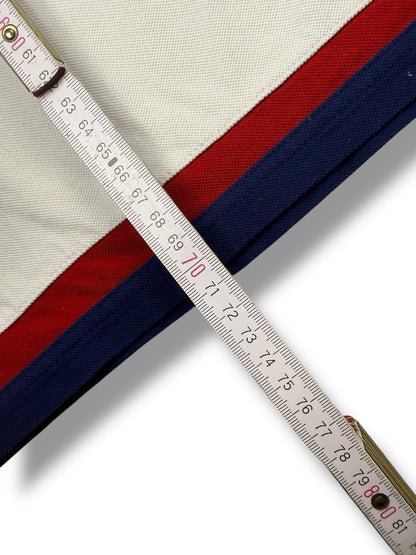 Frankreich Adidas Polo – Blau-Weiß – Größe M