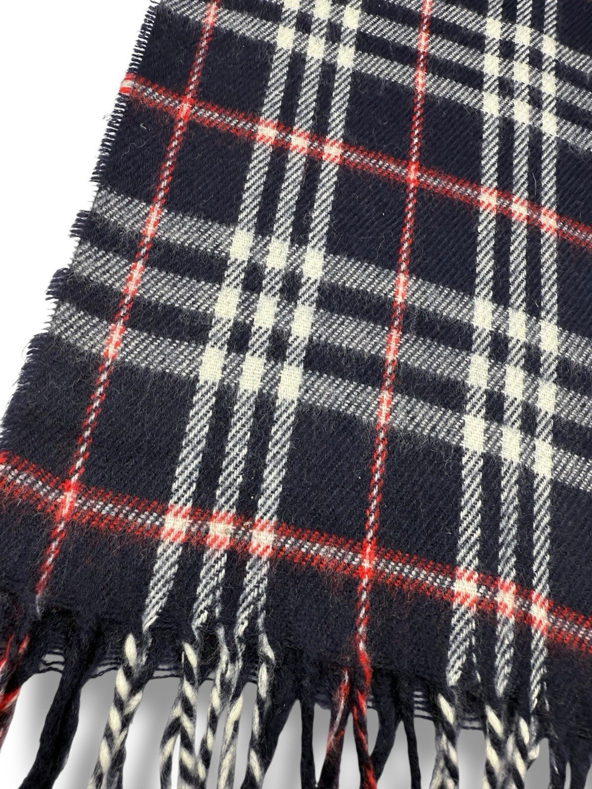 Burberry Schal – Blau – Classic Check – 100 % Lammwolle