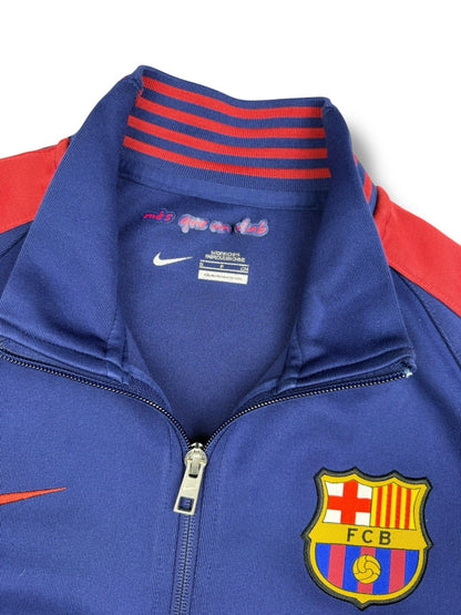Nike FC Barcelona Track Jacket – Marineblau mit Roten Streifen – Herren L