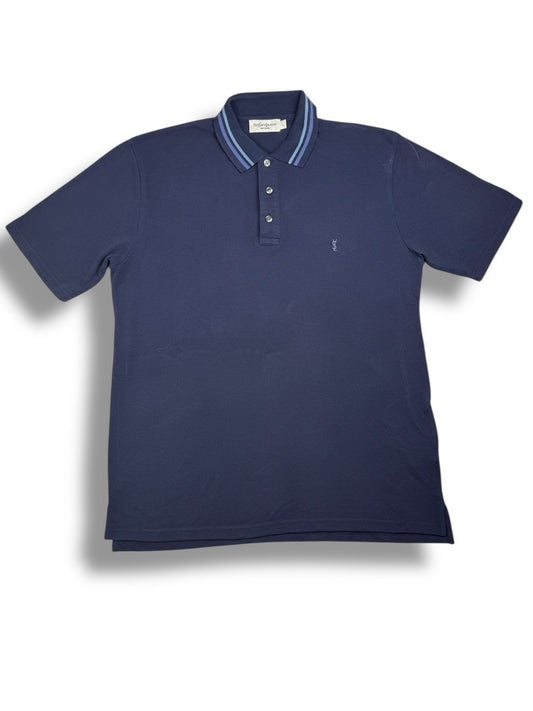 Vintage Yves Saint Laurent YSL Poloshirt / Polo Blau Größe L