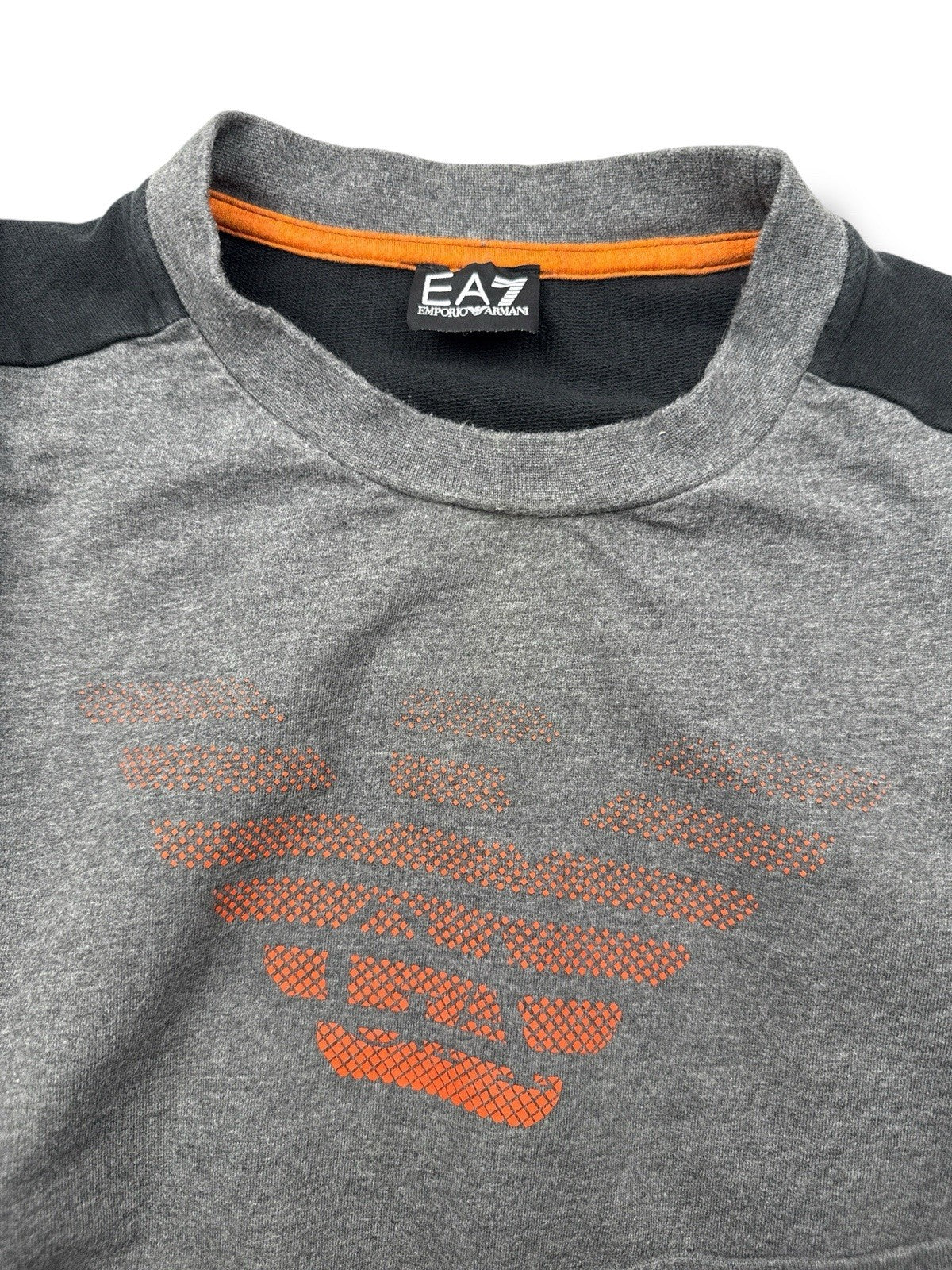 Emporio Armani Sweater – Grau / Orange – Größe M