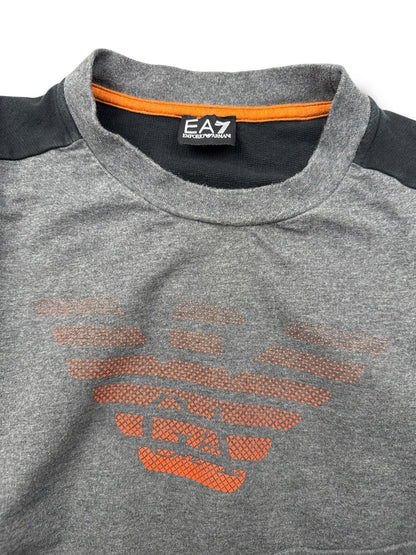 Emporio Armani Sweater – Grau / Orange – Größe M