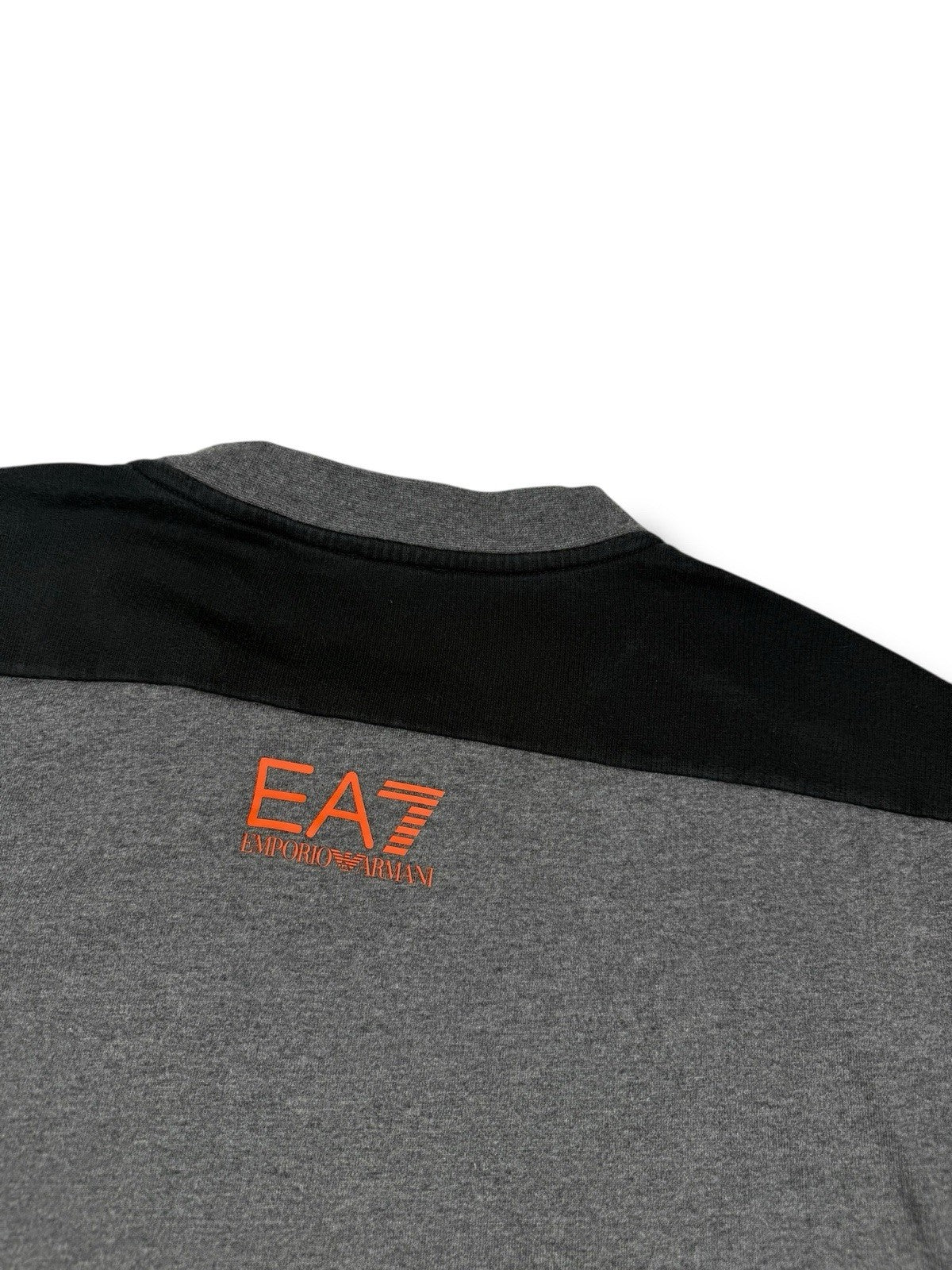 Emporio Armani Sweater – Grau / Orange – Größe M