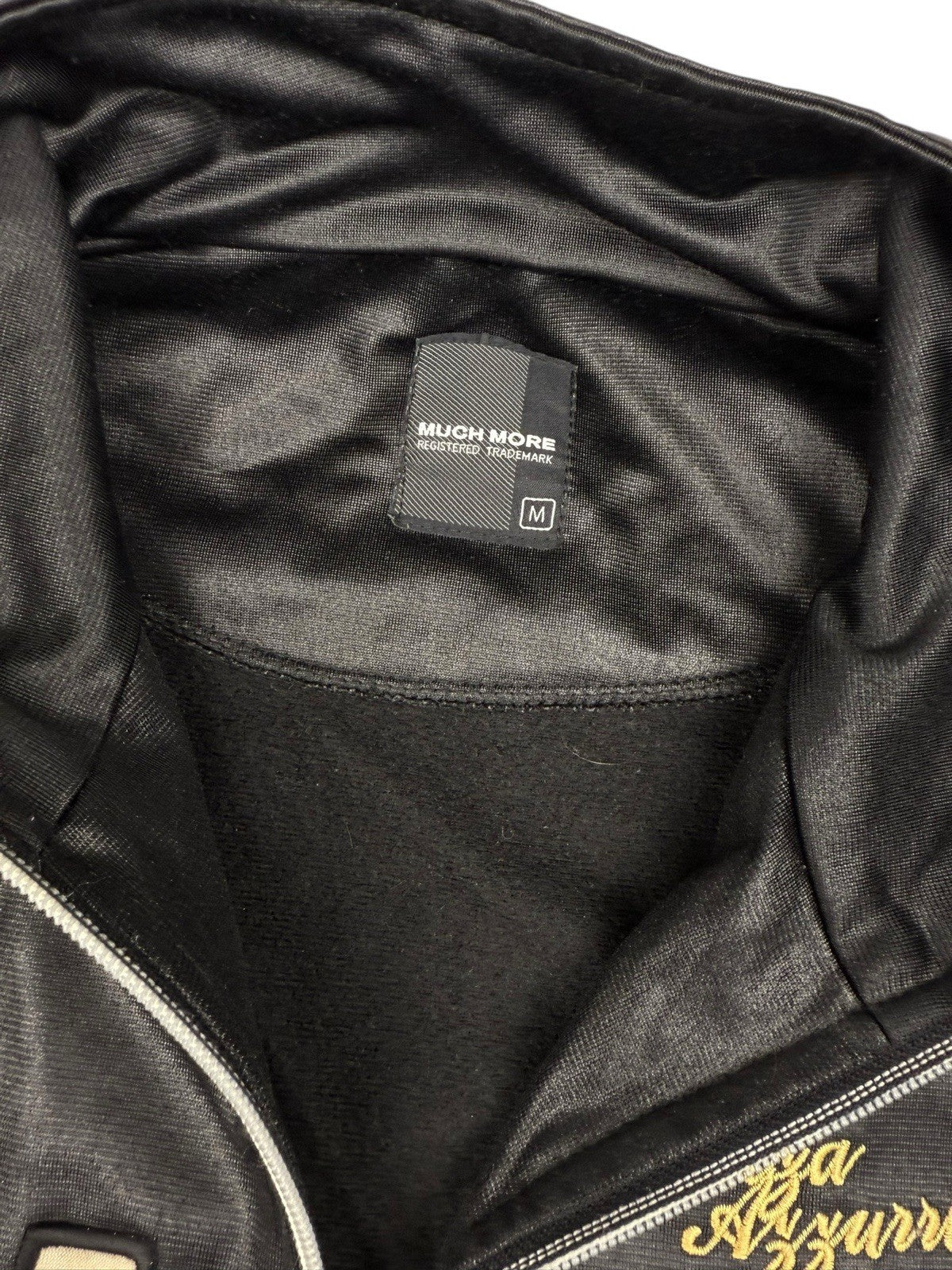 Italia Track Jacket – Schwarz – Größe M – Glänzend