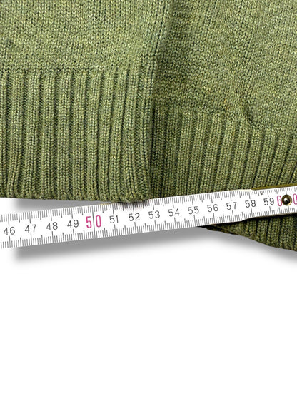 Ralph Lauren Sweater – Grün – Größe XL – Heavyweight Cotton Quarter ZIP Pullover