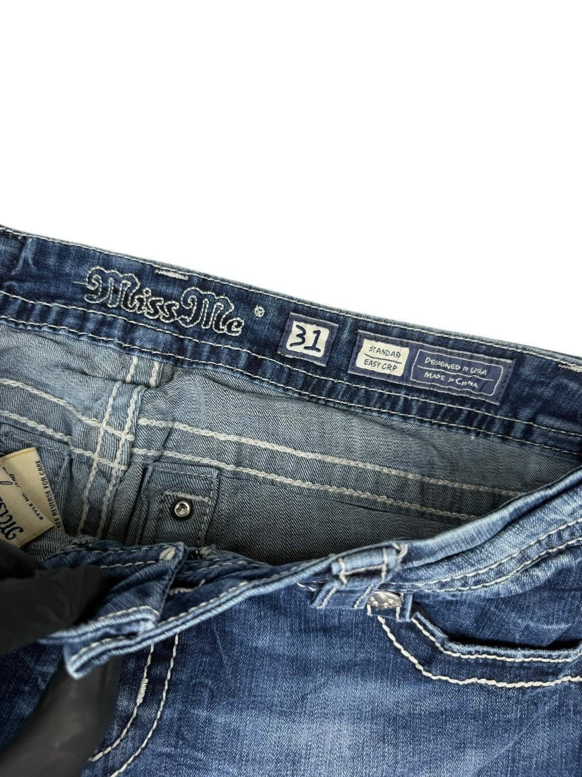 Miss Me Cropped Jeans – Blau – EU 38 