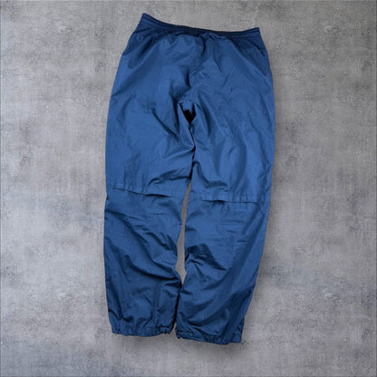 Nike FC Barcelona Track Pants – Open Leg – Vintage – Größe L – Schwarz/Blau