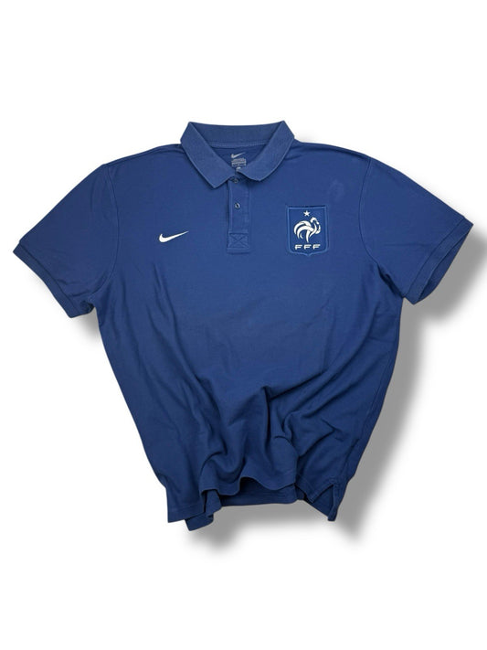Nike Frankreich Polo Shirt – Blau – Größe XL