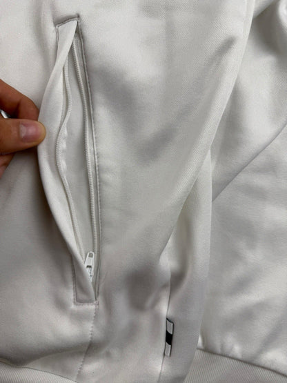 Real Madrid Full-Zip Jacke – Weiß/Blau – Herren XL