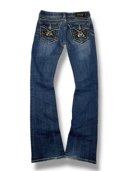 Miss Me Denim Brand Jeans – Blau – W26 / EU 36 – Flared Bootcut