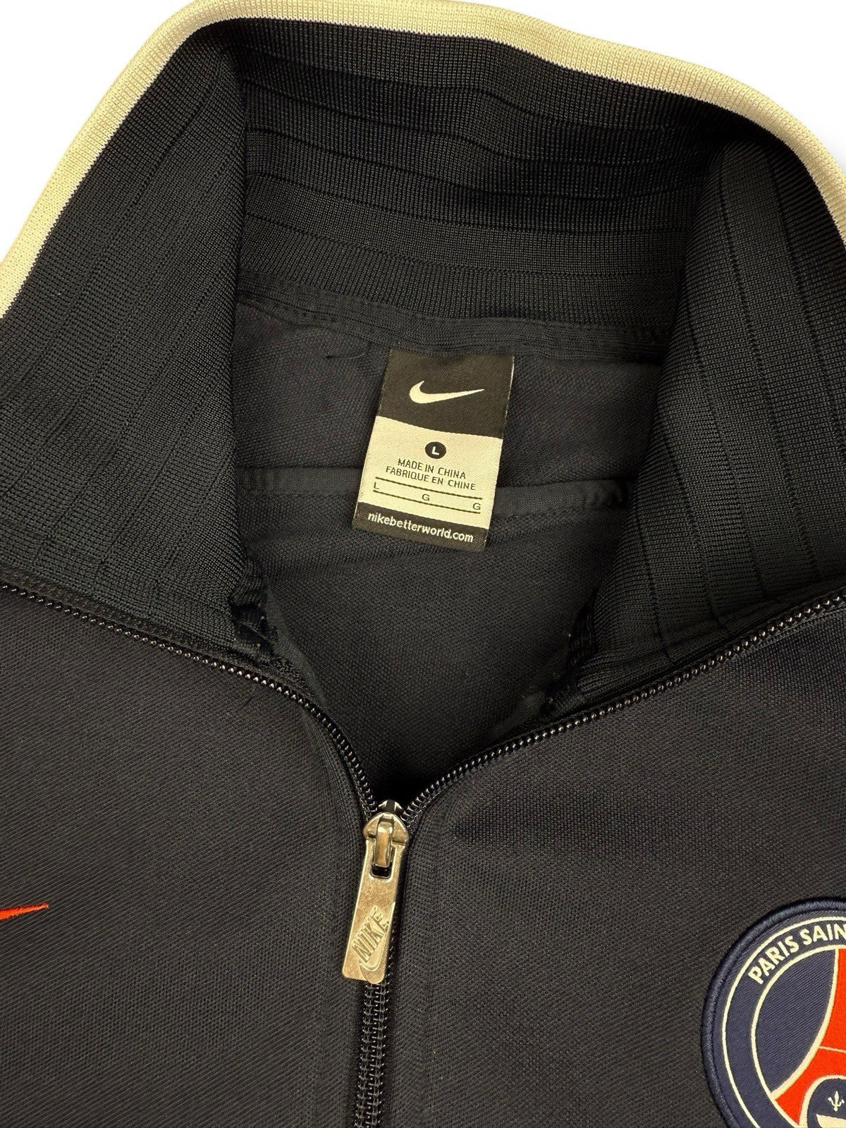 Nike Paris Saint-Germain Track Jacket – Dunkelblau/Rot – Größe L – Vintage Nike