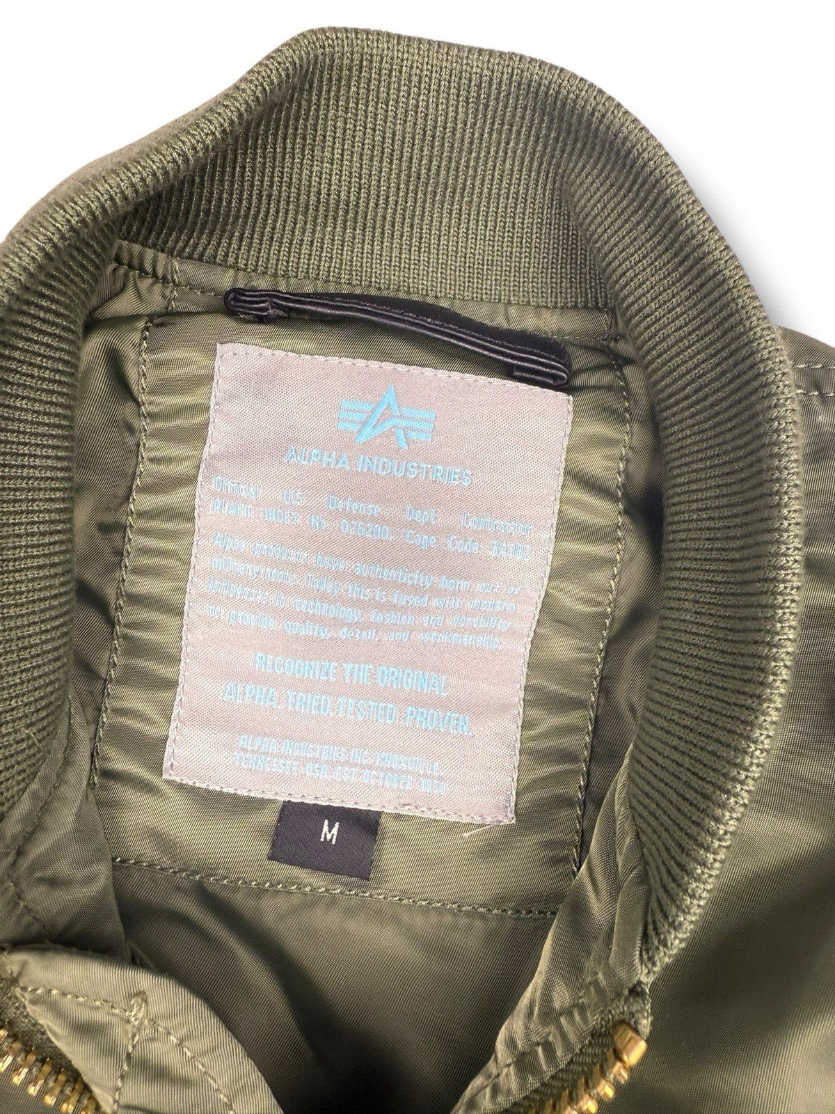 Alpha Industries Bomber Jacket – Grün – Damen M – Neu