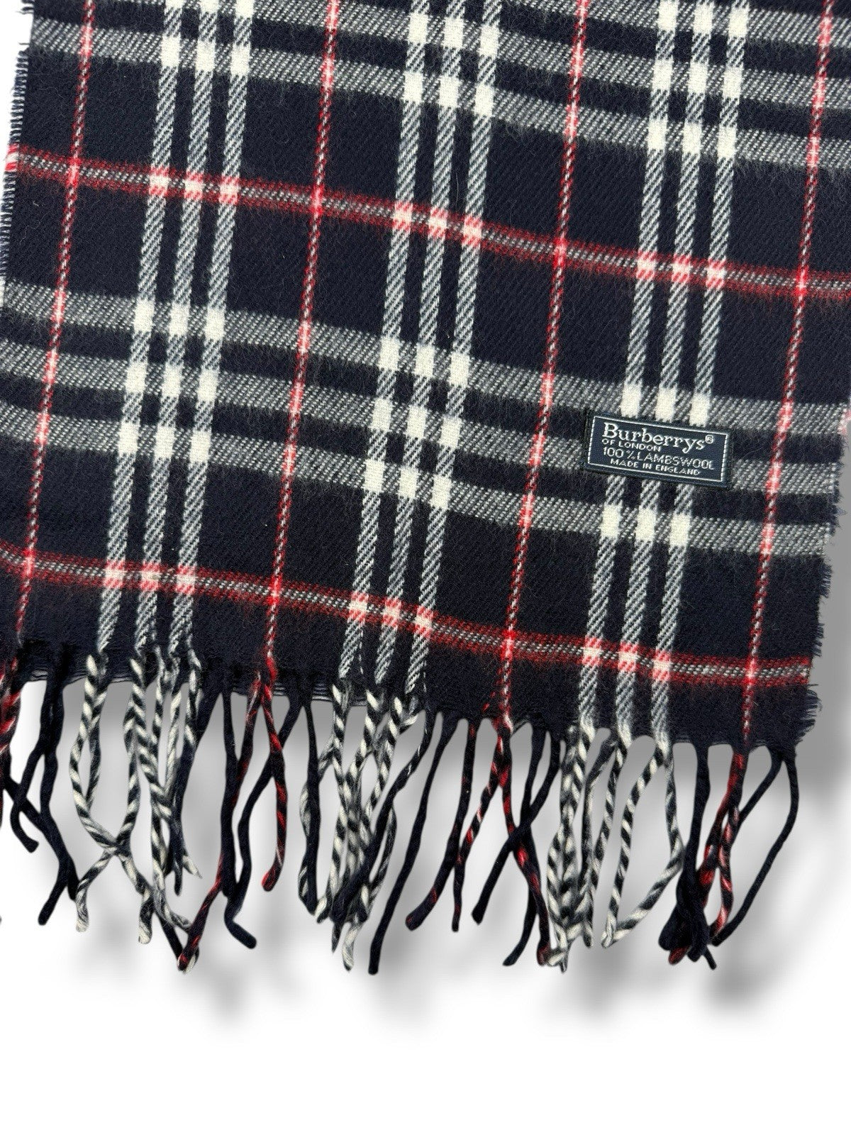 Burberry Schal – Blau – Classic Check – 100 % Lammwolle