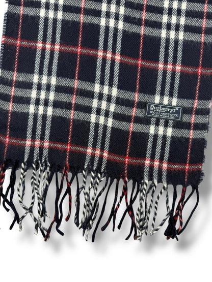 Burberry Schal – Blau – Classic Check – 100 % Lammwolle