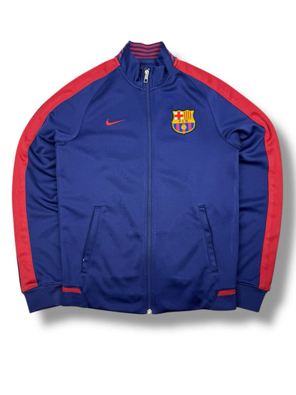 Nike FC Barcelona Track Jacket – Marineblau mit Roten Streifen – Herren L