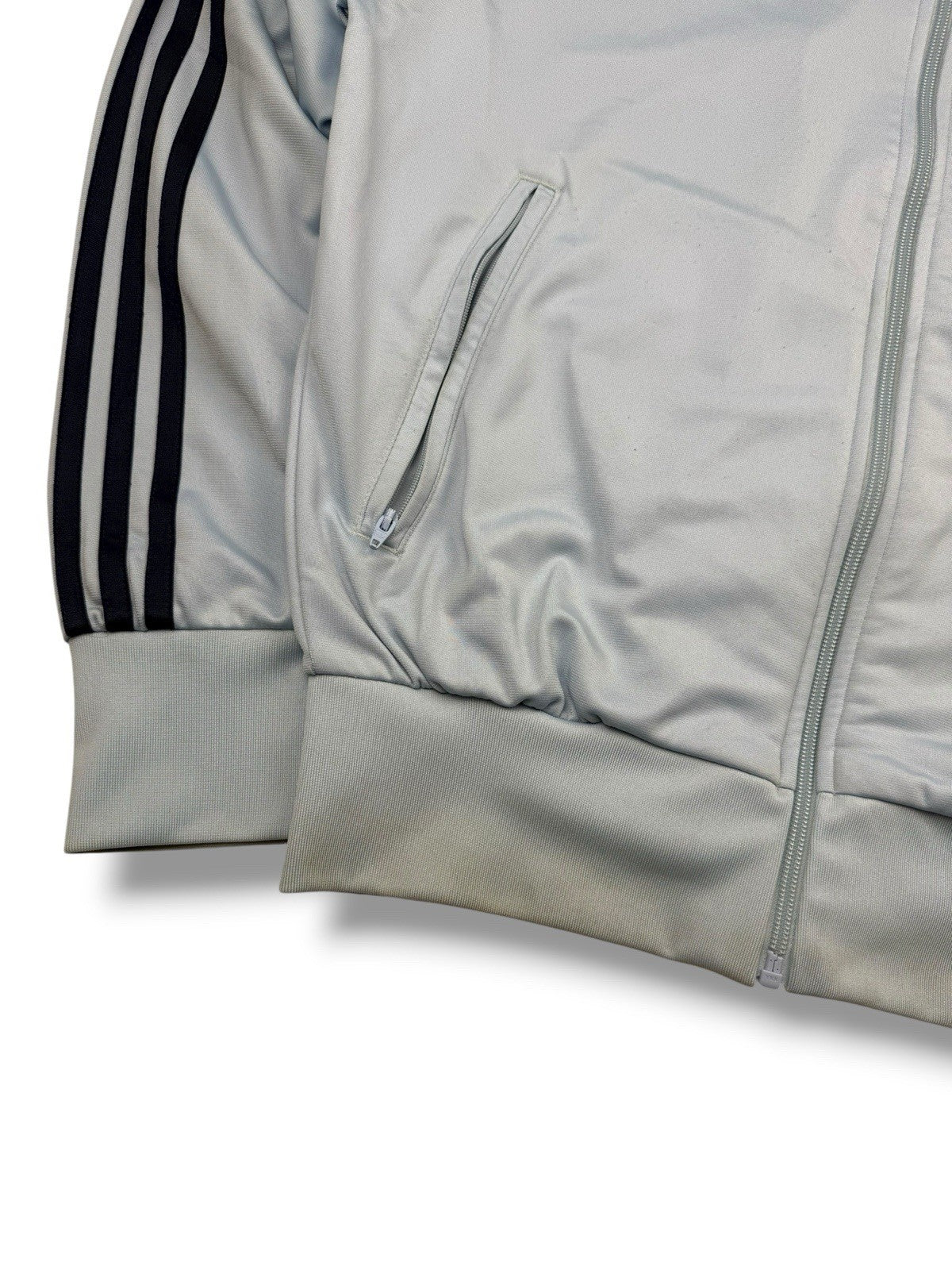 Adidas Firebird Jacket – Babyblau/Schwarz – Größe M