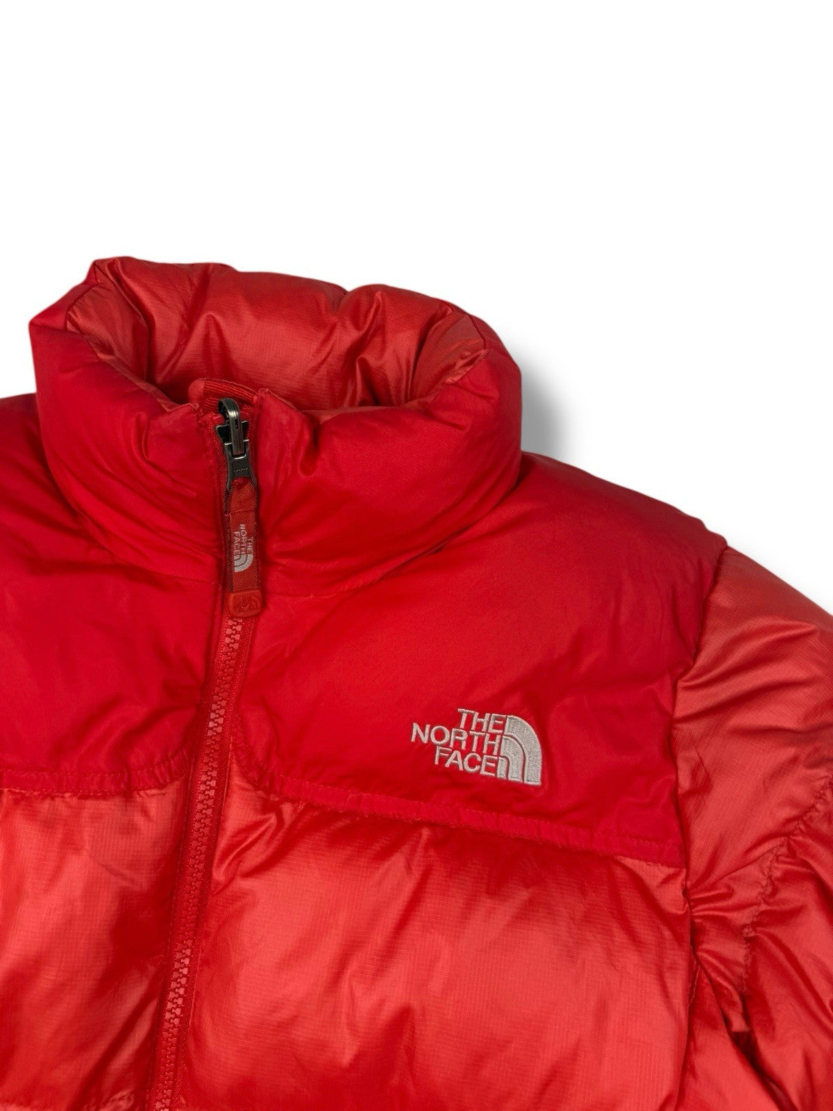 The North Face Puffer Jacket – Rot – Größe S (Label 85) – 700 Fill
