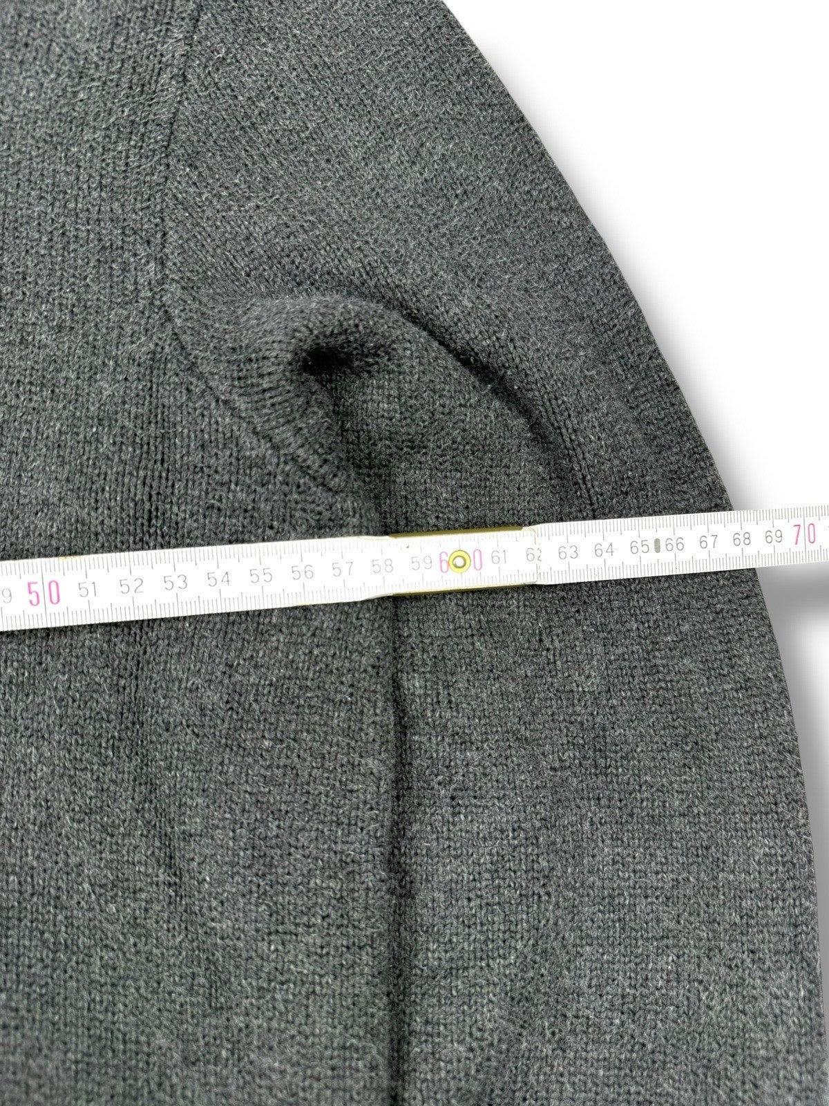 Ralph Lauren Quarter Zip – Schwarz-Grau – Größe L – Heavyweight Cotton