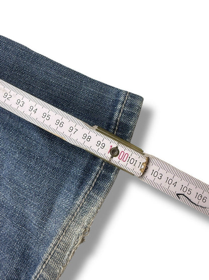 Miss Me Jeans – Dunkelblau – Größe 28 – Flared Bootcut – Signature Backpockets