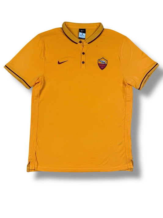AS Roma Polo Shirt – Orange – Nike – Größe L