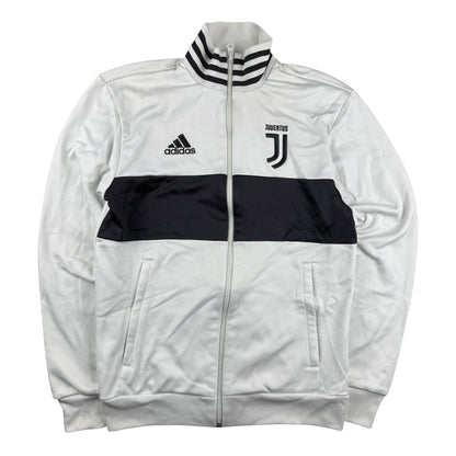 Juventus Turin Adidas Vintage Jacke – S – Weiß/Schwarz – Seltenes Sammlerstück
